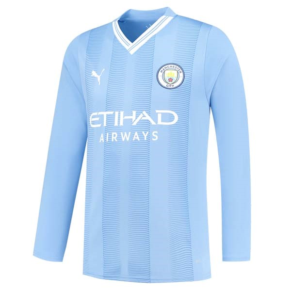 Tailandia Camiseta Manchester City Primera equipo ML 2023-24